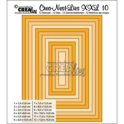 Crealies Crea-nest-dies XXL no. 10 Stanz Rechteck basis